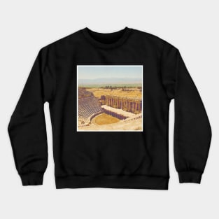 Beautiful Photography from Turkey ancient city historic city Ephesus Theatre Crewneck Sweatshirt